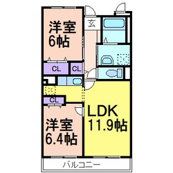 ヴィラ・ディアの物件間取画像